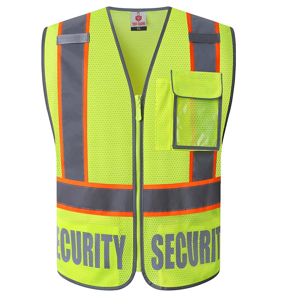 Tuff-Guard - Heavy Duty - Safety Green Vest - Security ID